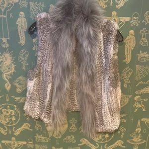 Elizabeth and James fur vest
